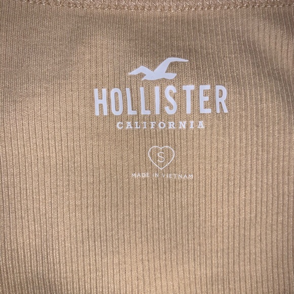 Pacsun Dusty Yellow Lettuce Edge Tee w Button - Picture 3 of 4